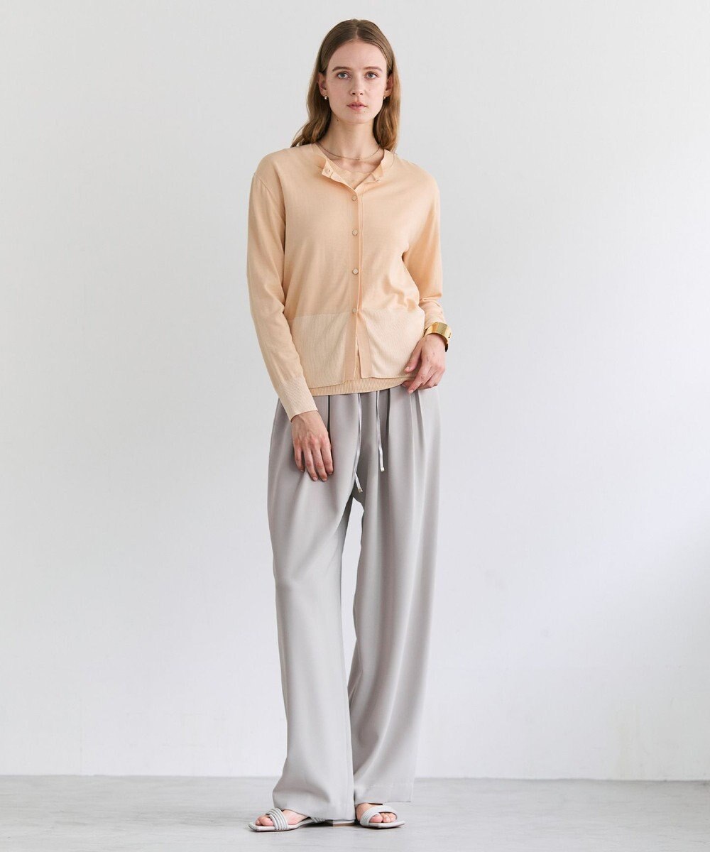 BEIGE， RUE / ドライタッチイージーセミワイドパンツ 