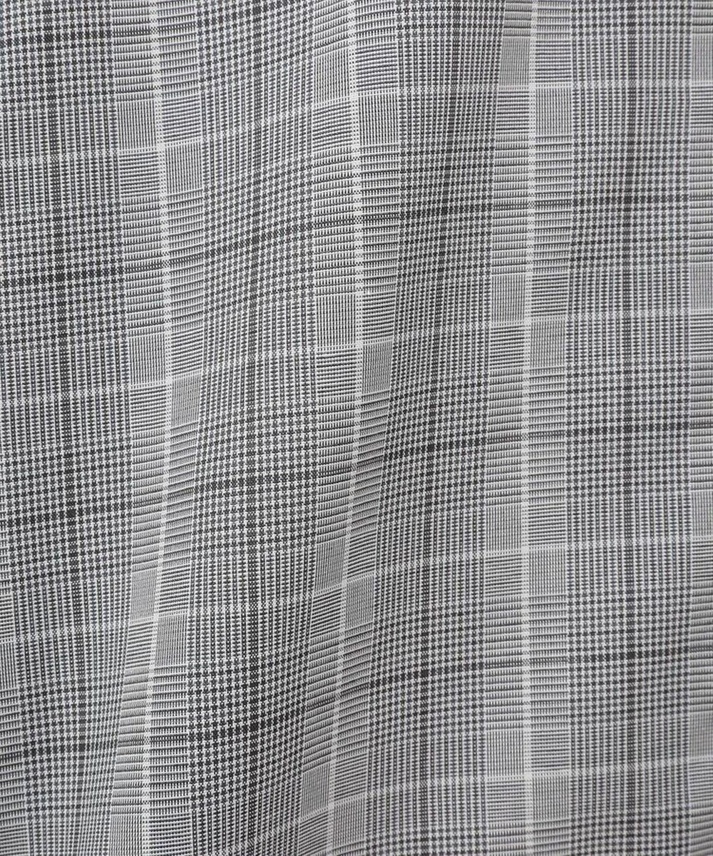 Green Parks サイドドロストショート丈シャツ（チェック） 