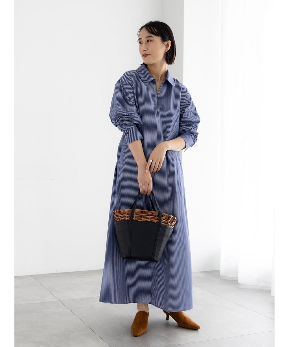 Te chichi サイドホックフロントジップワンピース 