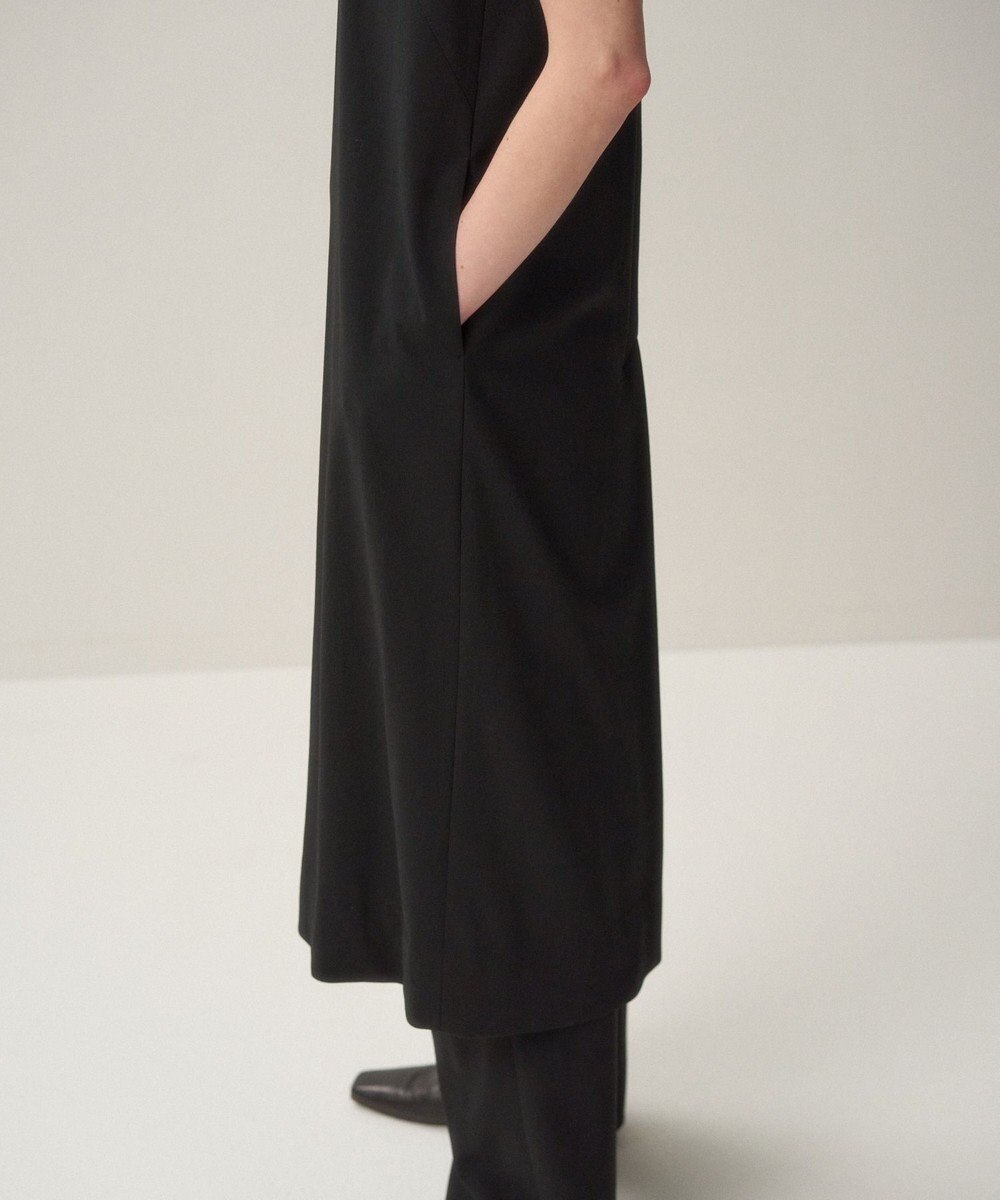 ATON HIGH TWIST WOOL | スリーブレスドレス 