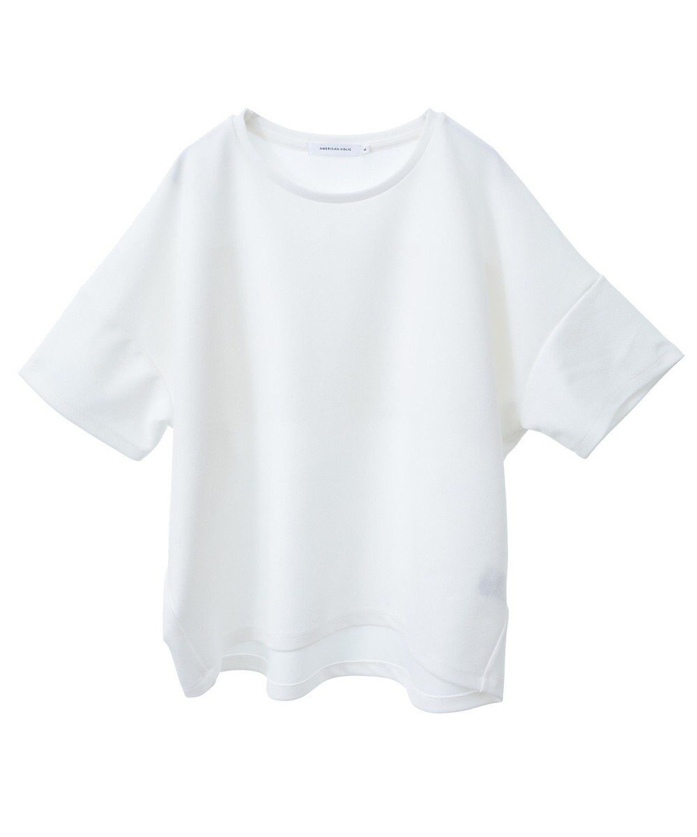 AMERICAN HOLIC バックフリル半袖プルオーバー 