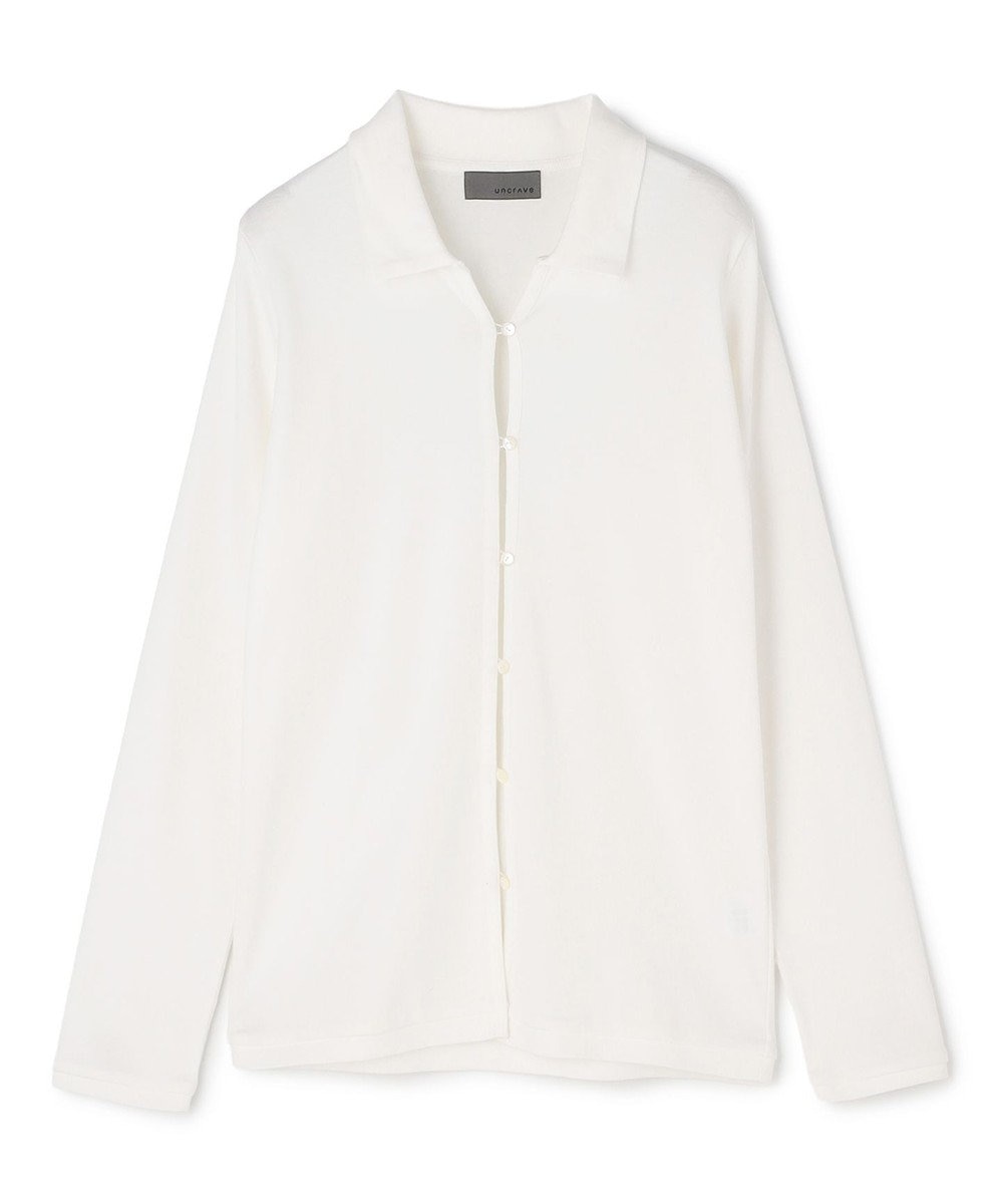 uncrave プレーンジャージー カーディガン 