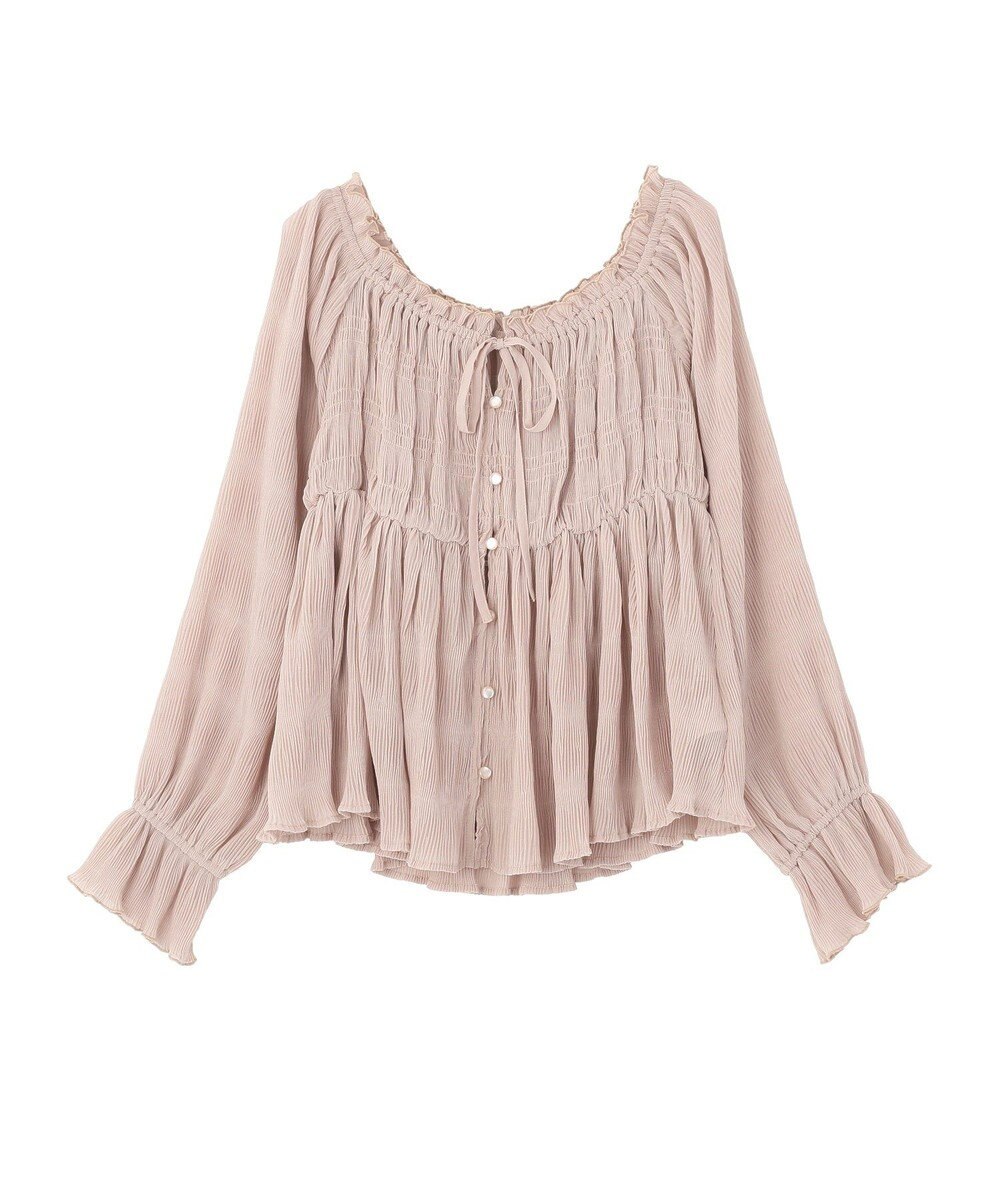 earth music&ecology 【2WAY】シャーリングフリルオフショルブラウス 