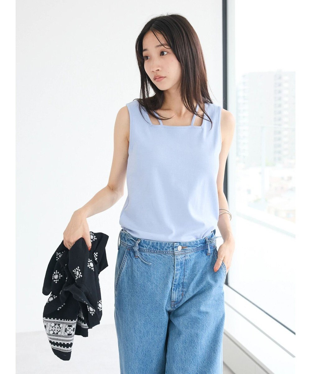 CRAFT STANDARD BOUTIQUE 前後2WAYスクエアデザインタンクトップ 
