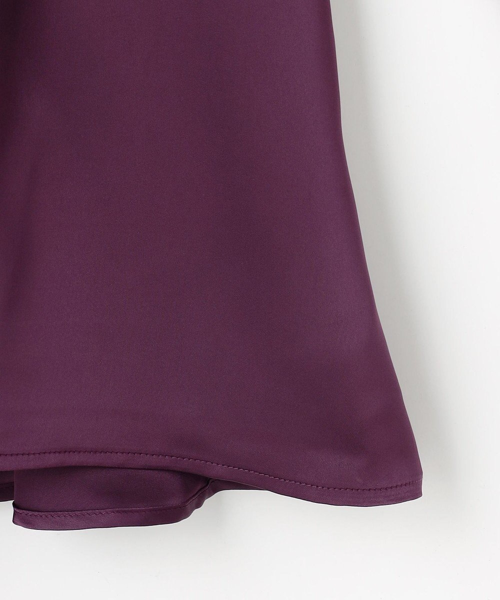 ANY L 【WEB限定】サテンコンビペプラムカットソー 