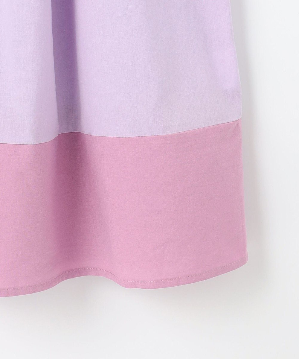 組曲 KIDS 【UVケア】【150-160㎝】バイカラー ワンピース 