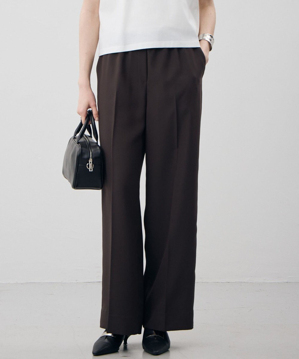 ICB L 【CLASSY.掲載・新色追加・WEB限定カラーあり】FluidBackSatin ワイドパンツ 