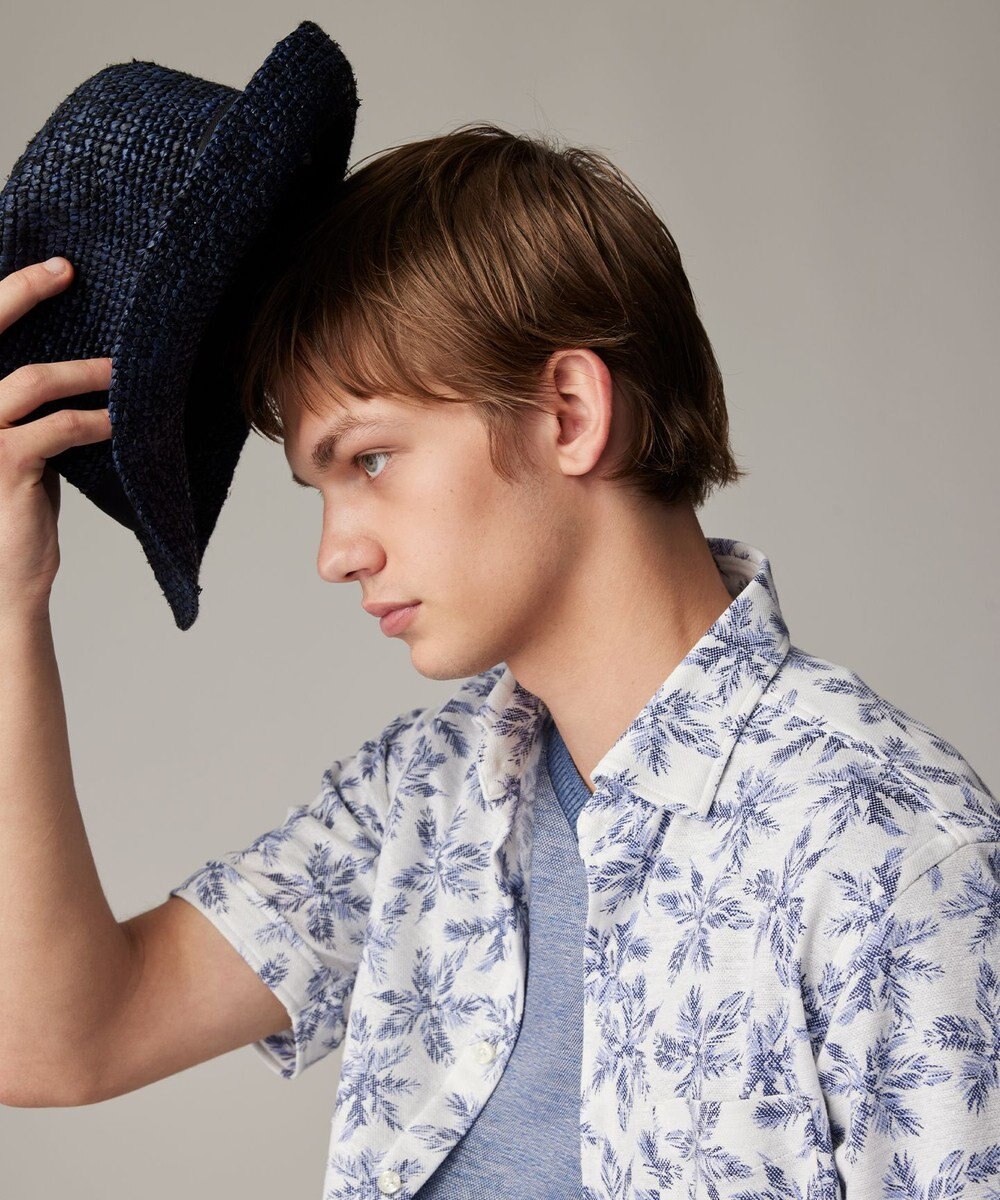 JOSEPH ABBOUD 【サイズ調整可】ラフィアメランジ ハット 