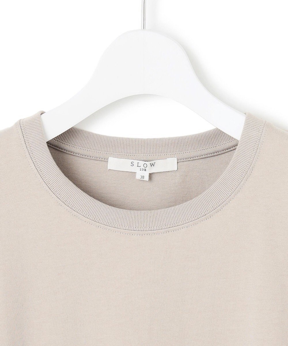 23区 S 【SLOW/一部店舗限定】MVSコットン ヴィンテージ風 ロゴTEE 