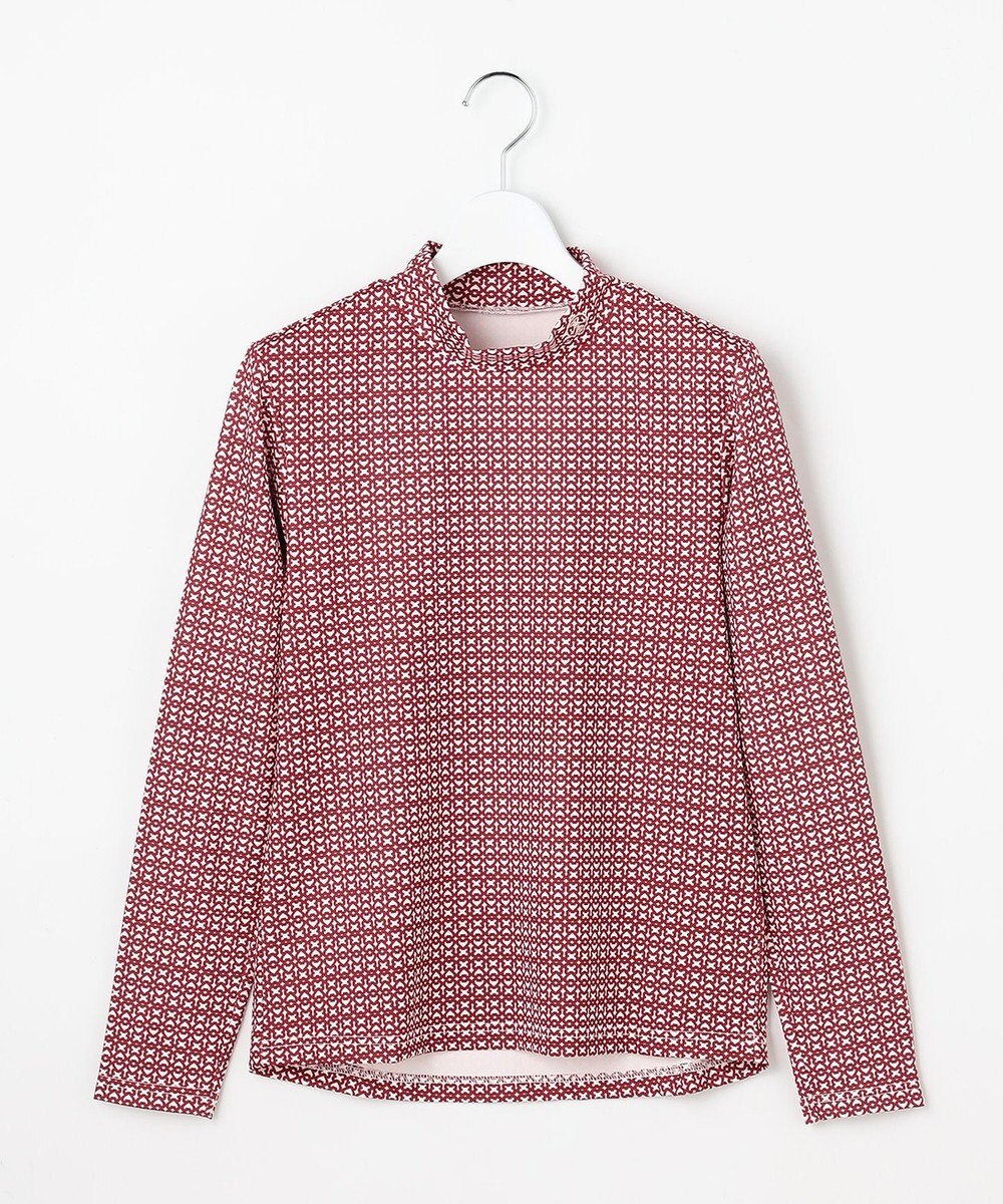 23区GOLF 【WOMEN】モノグラムプリントモックネック 