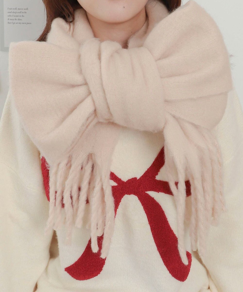 WEGO 【マフラー/ユニセックス着用】ワイドフリンジストール 