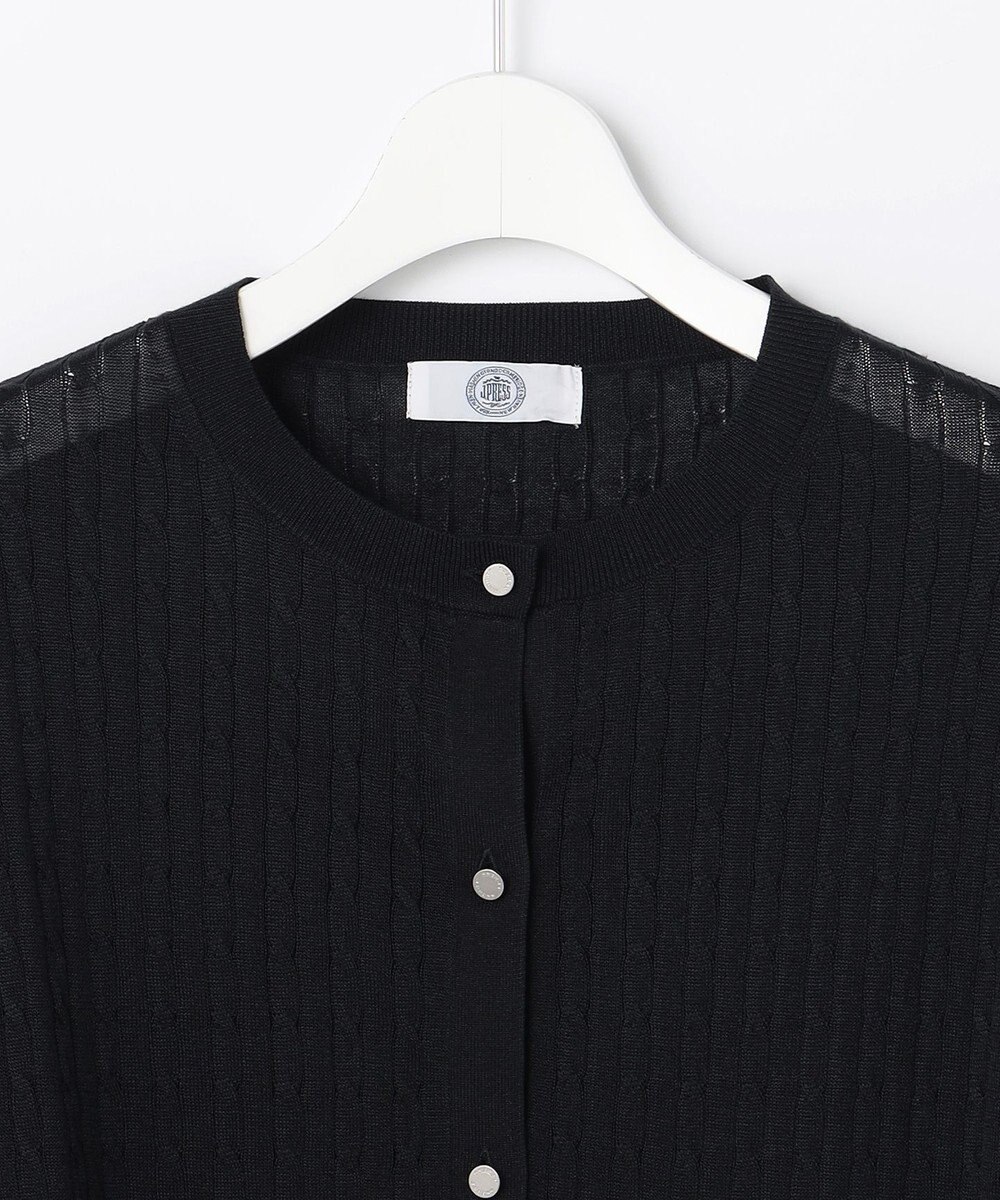 J.PRESS LADIES Vis/Peスパーク クルーネック カーディガン 