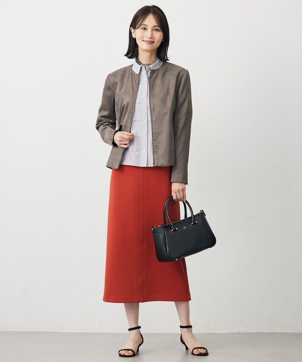 J.PRESS LADIES S ダンボールジャージー ナロー スカート 