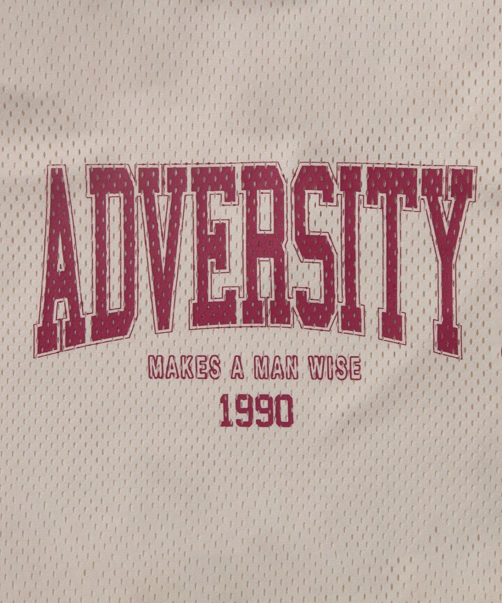 WEGO ロゴプリントメッシュタンク 