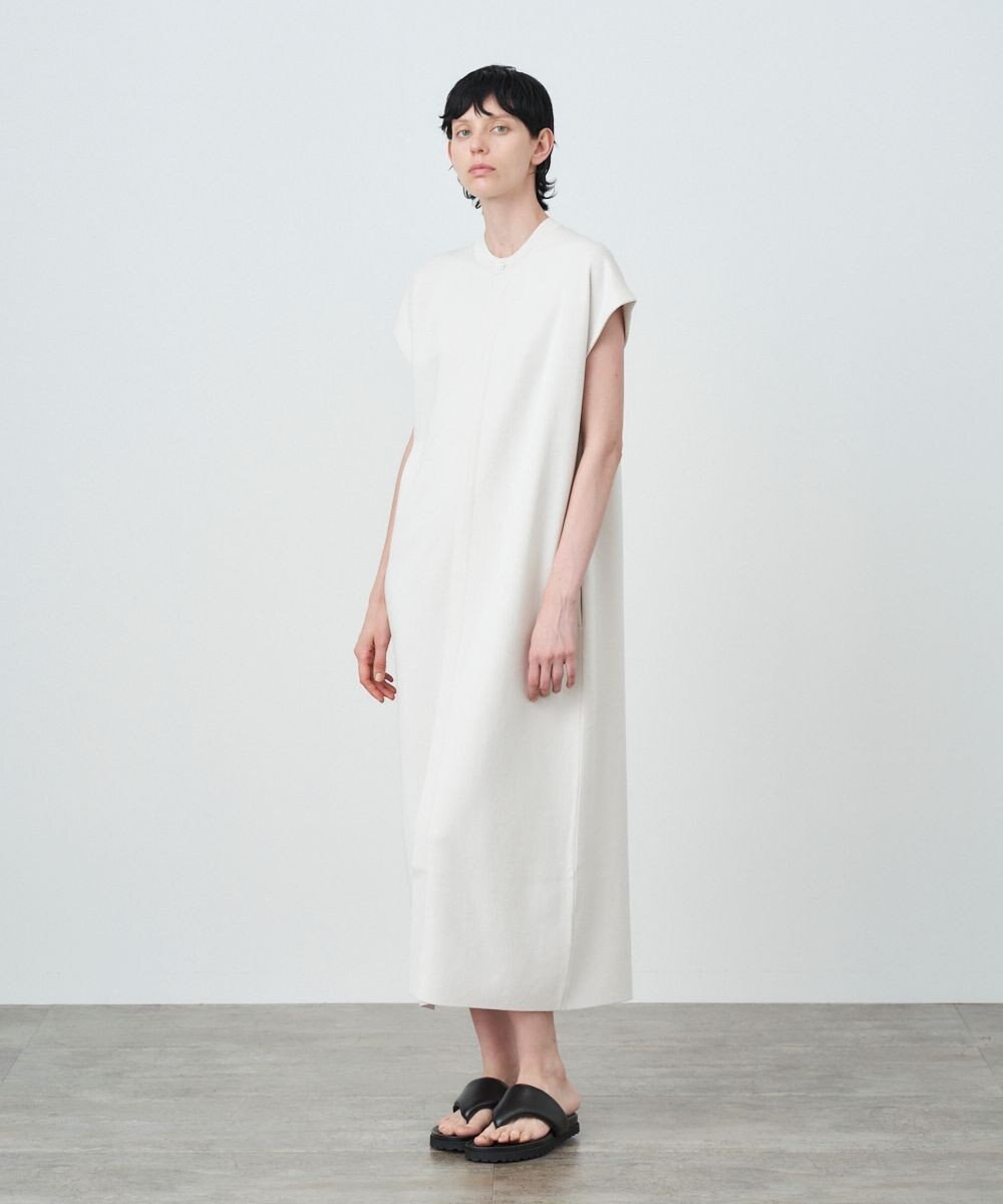 ATON 50/2 NATURAL DYE ORGANIC COTTON | バンドカラードレス 