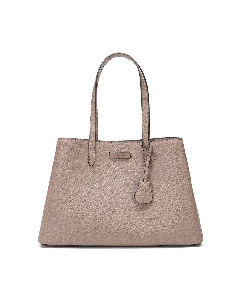 style code 【MERCURYDUO/マーキュリーデュオ】通勤、通学、リクルート両アオリポケットA4トートバッグ　キーチャーム付 