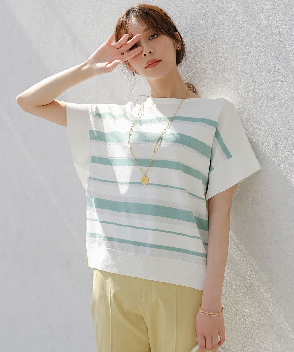 ANY SIS 【アイスタッチ】フレンチスリーブ ニット 