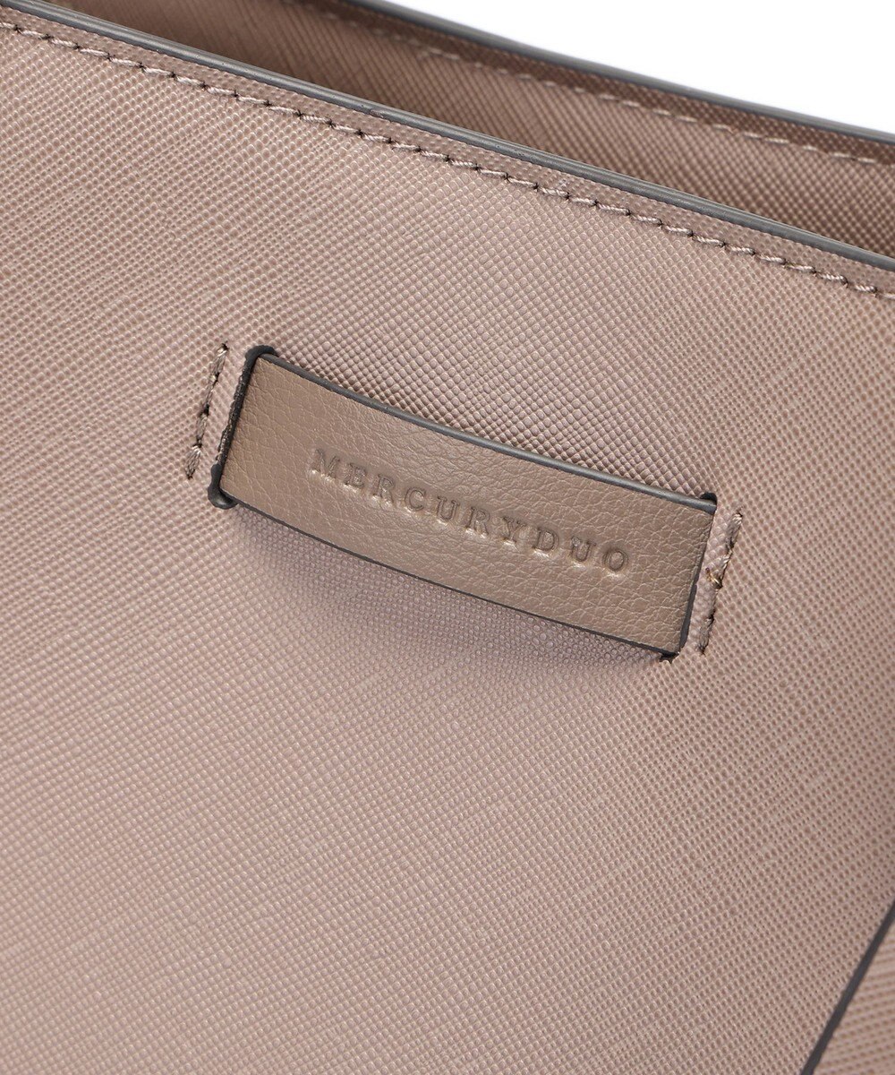 style code 【MERCURYDUO/マーキュリーデュオ】通勤、通学、リクルート両アオリポケットA4トートバッグ　キーチャーム付 