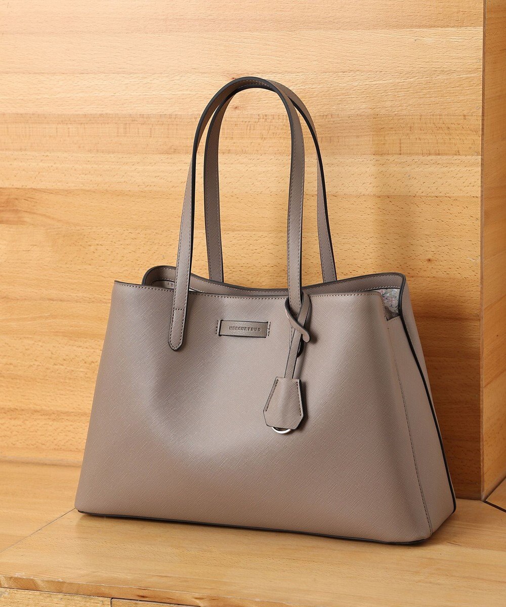 style code 【MERCURYDUO/マーキュリーデュオ】通勤、通学、リクルート両アオリポケットA4トートバッグ　キーチャーム付 