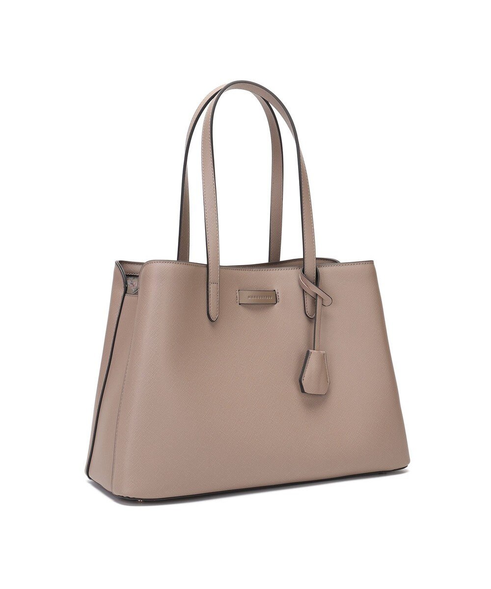 style code 【MERCURYDUO/マーキュリーデュオ】通勤、通学、リクルート両アオリポケットA4トートバッグ　キーチャーム付 