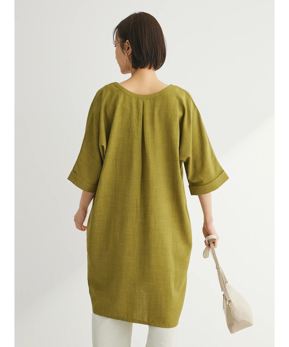 Green Parks 前後２ｗａｙミディ丈タックワンピース 