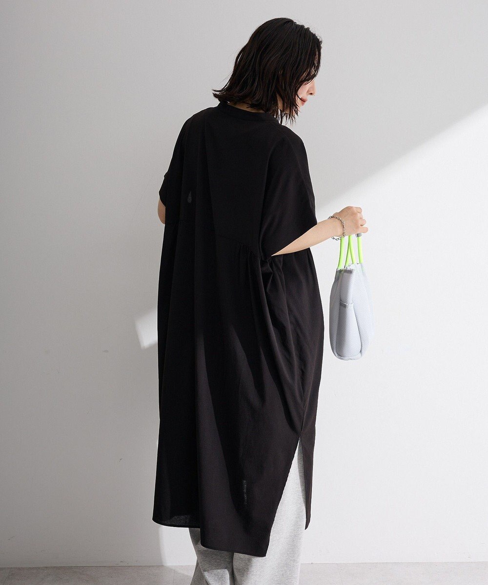 Green Parks 半袖シアースキッパーシャツワンピース 