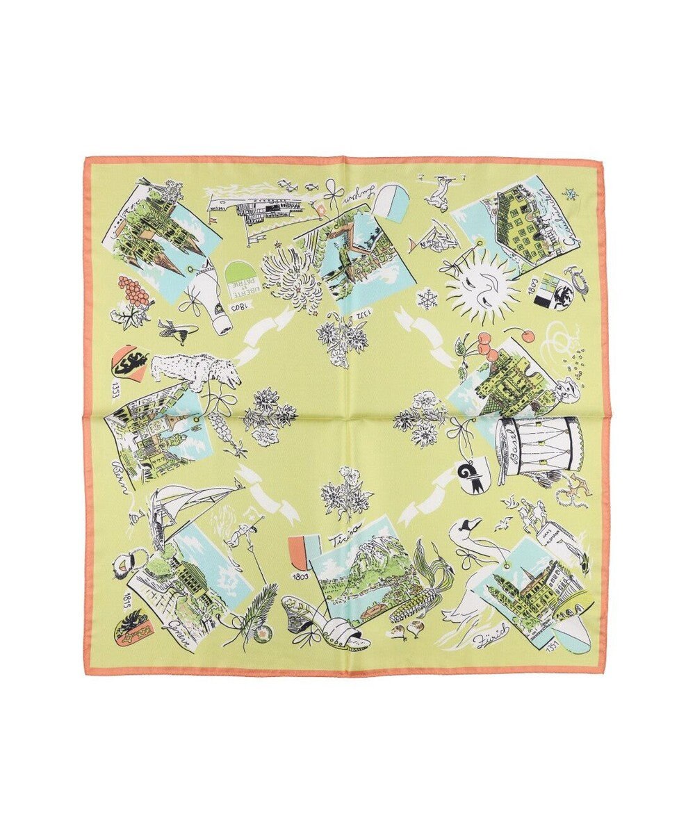 UNBILLION カシュネ cache nez / 横浜アーカイブツイルスカーフ「スイス」 