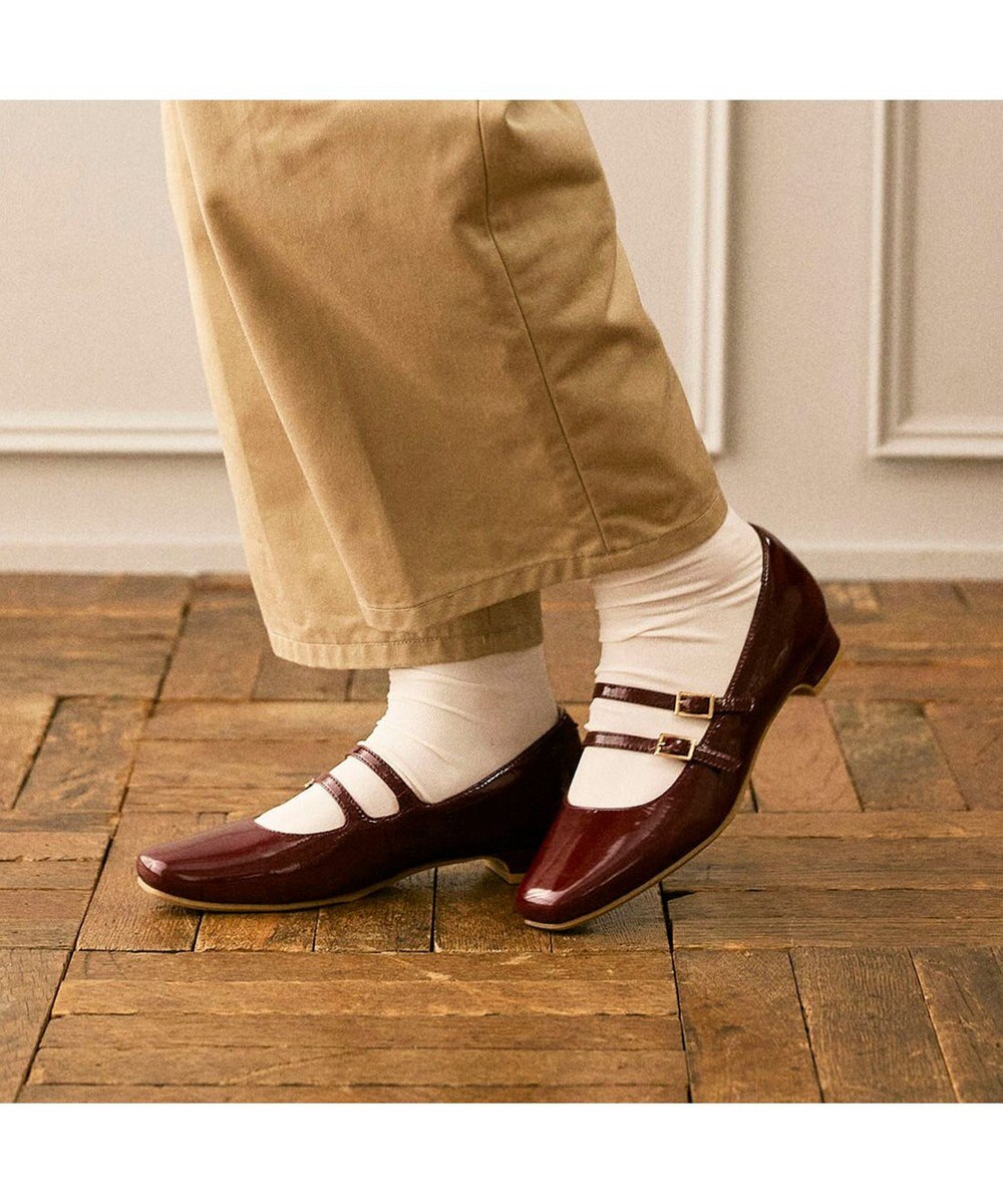 ing <ing>ダブルベルトメリージェーンパンプス 