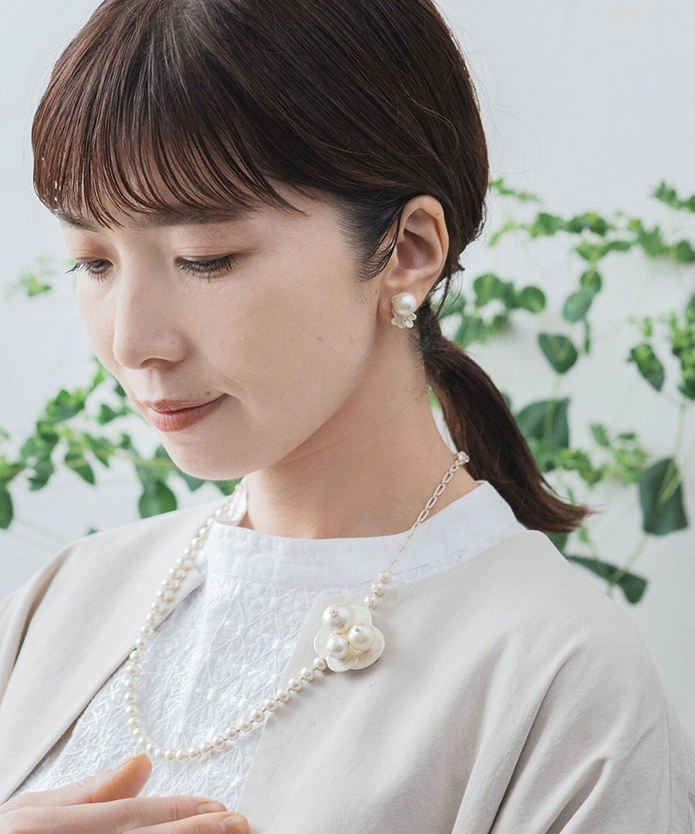 Pisceans グラデコットンパールブローチ 