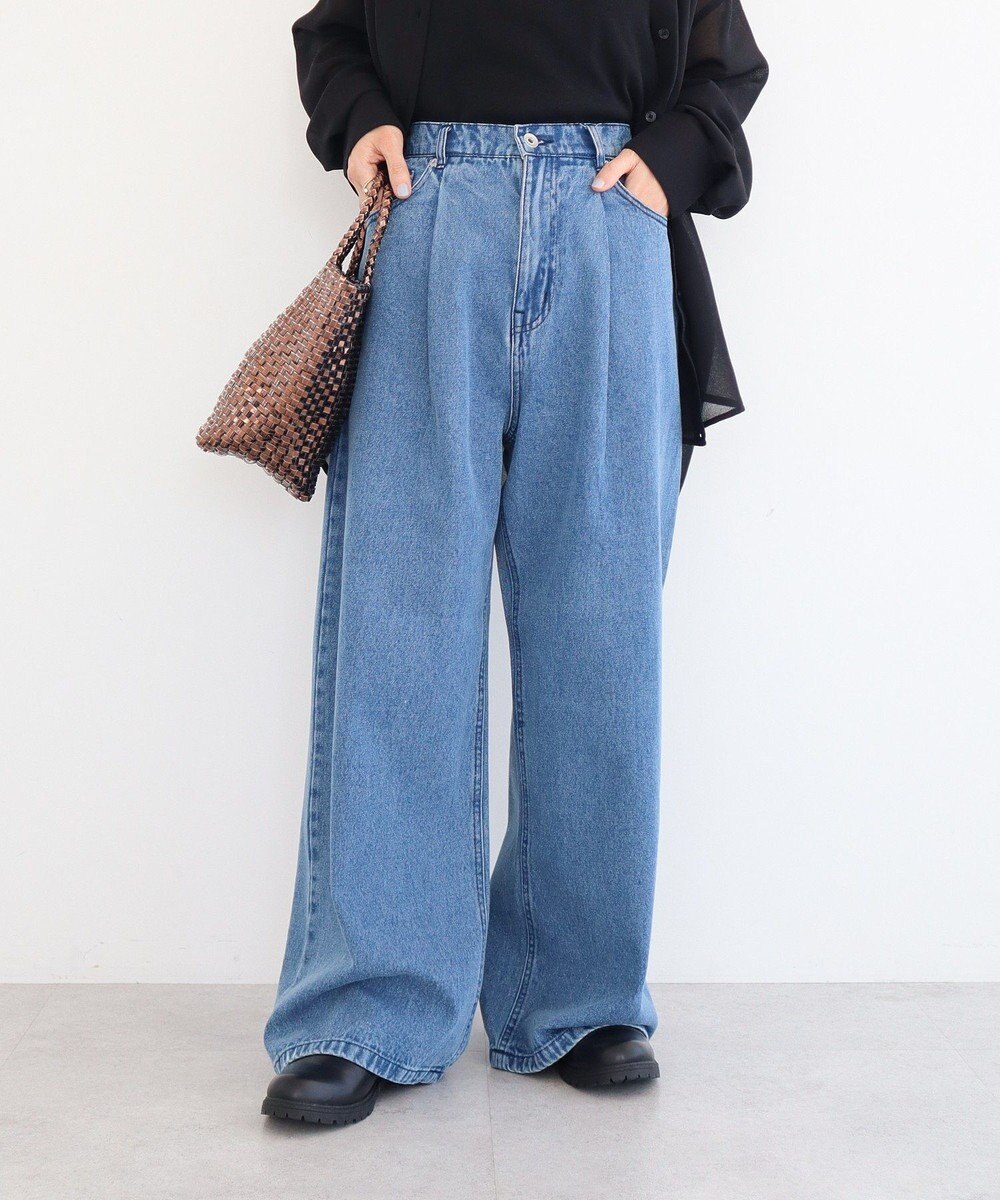 Green Parks ・ＳＵＧＡＲ　ＳＰＯＯＮ　デニムワイドパンツ 