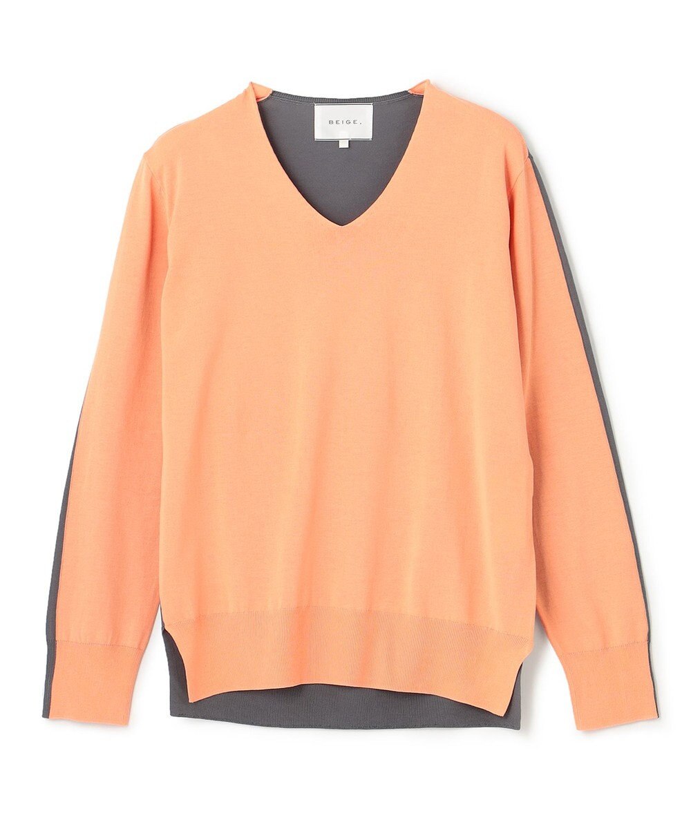 BEIGE， PIERIS / Vネックニット 