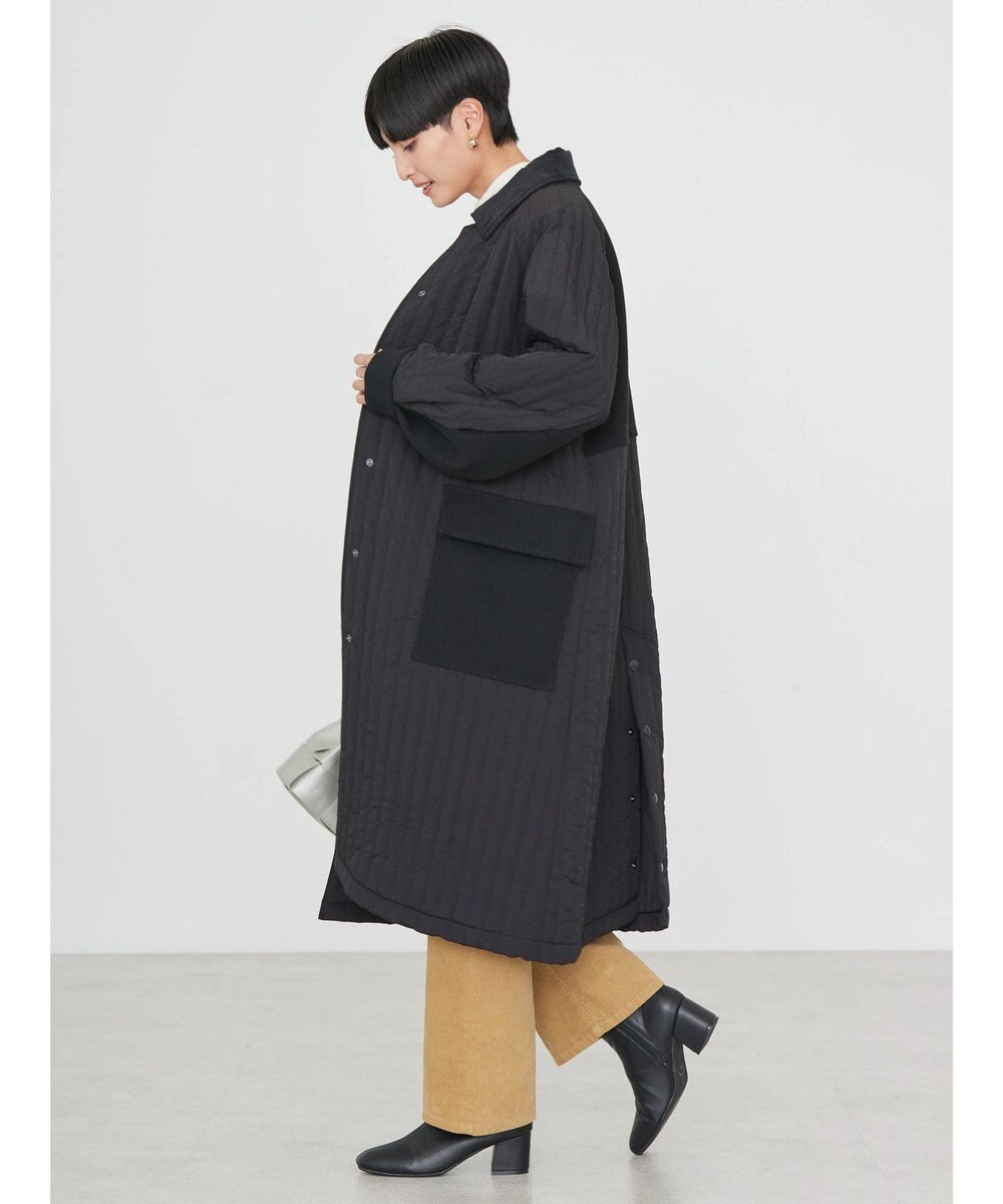 AMERICAN HOLIC キルポカ異素材Ｍｉｘロングコート 