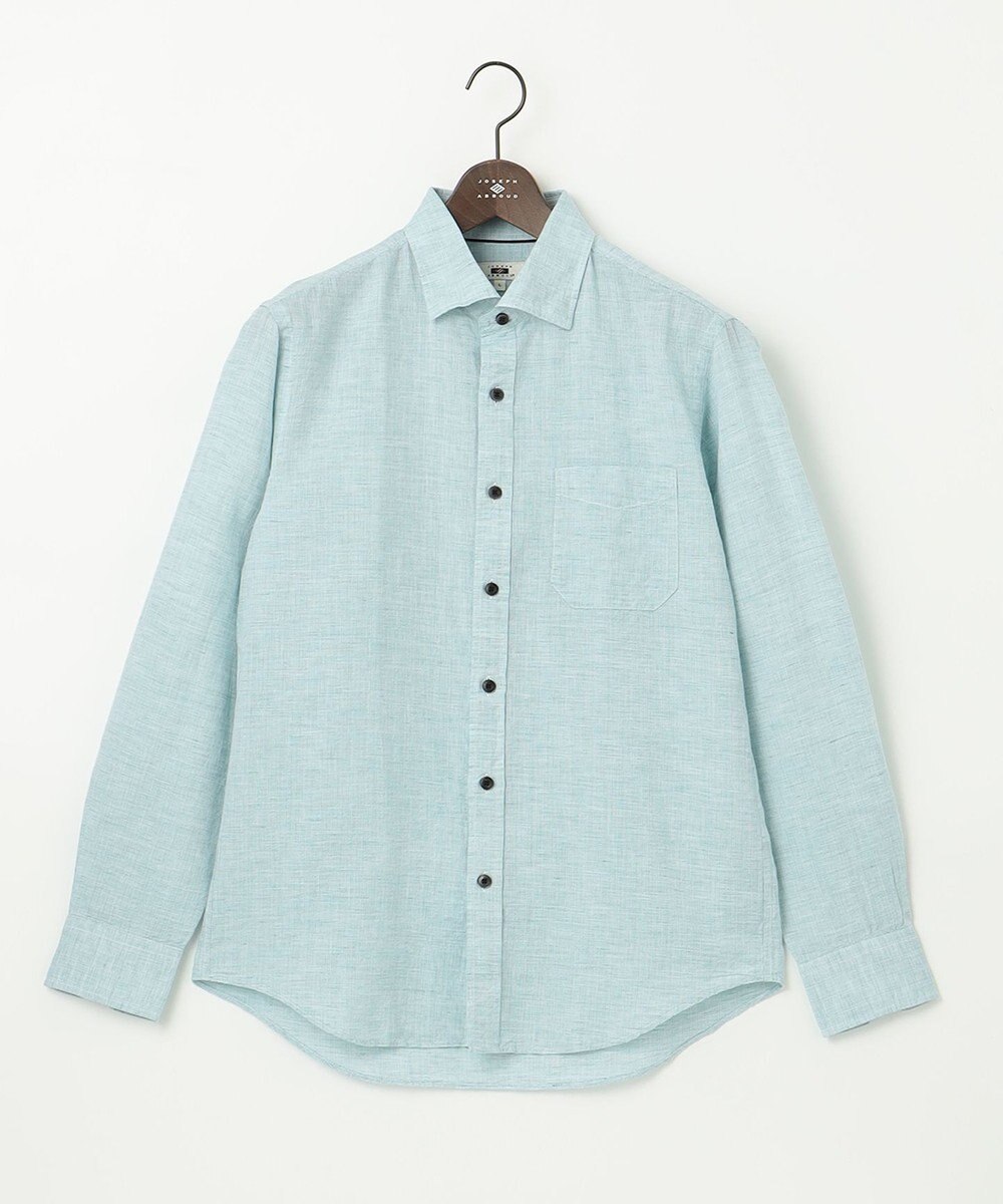 JOSEPH ABBOUD 【キングサイズ・カラー豊富/サステイナブル】リヨセルリネンサッカーシャツ 