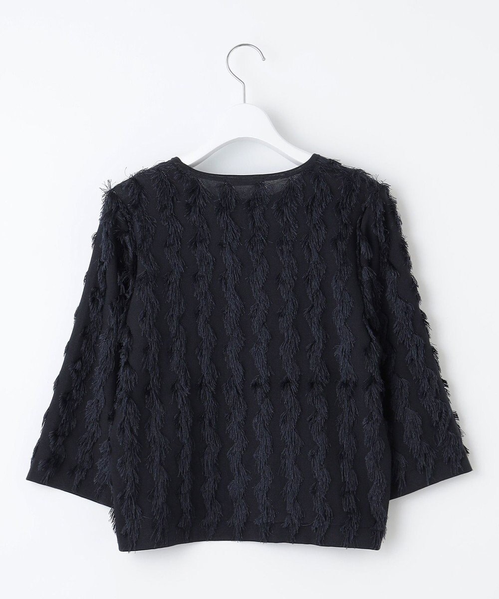 自由区 L 【洗える】カットジャガード ニット 