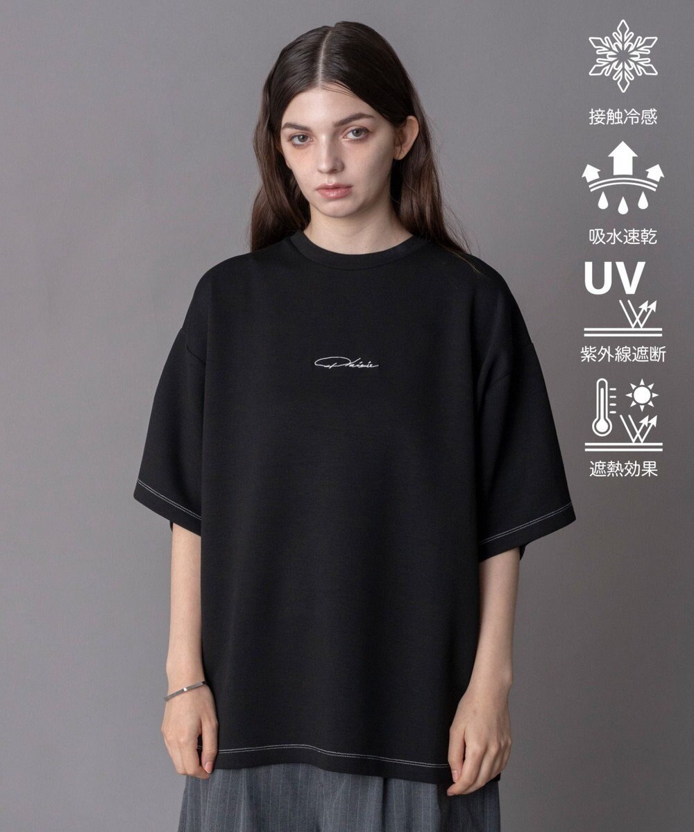 WEGO 【機能T/ユニセックス着用ITEM】カラーステッチワンポイントT（SS） 