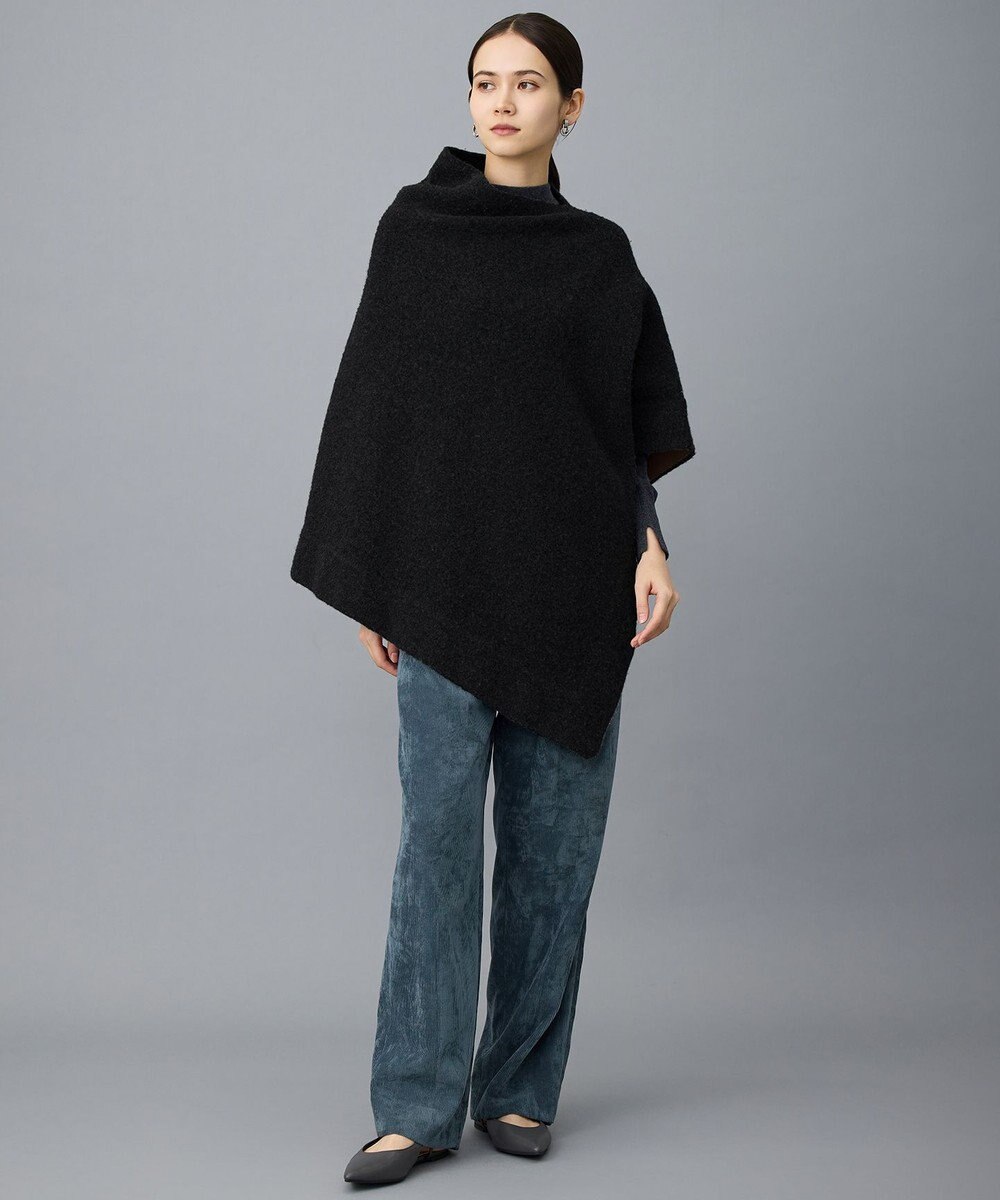 自由区 【カタログ掲載】ボイルドウール ポンチョ 