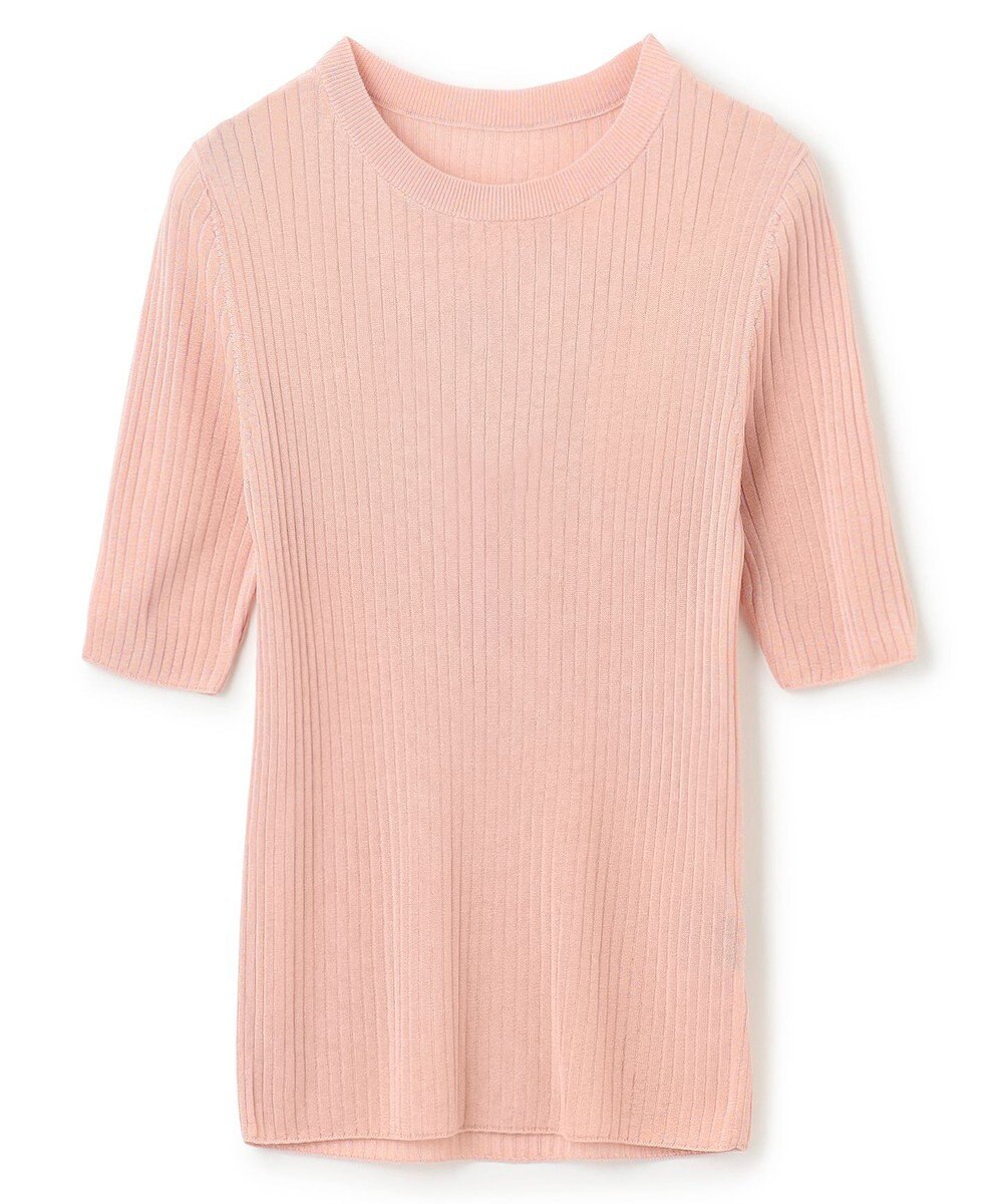 uncrave ラスターシアーニット ワイドリブトップス 