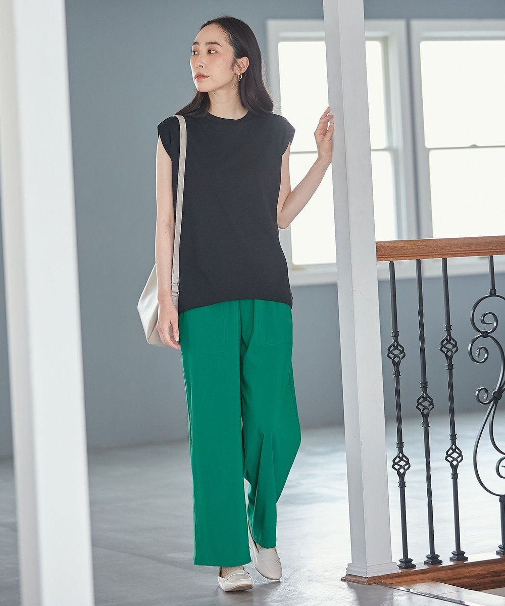 ANY 【ウエストゴム/UVケア/接触冷感】清涼リラックスワイドパンツ 