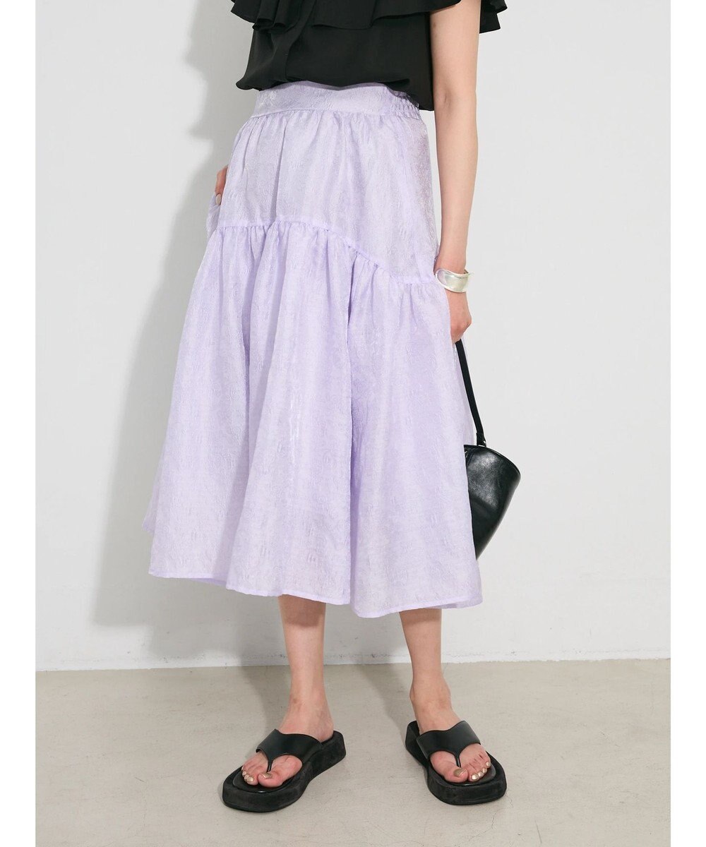 Green Parks ジャガードボリュームスカート 