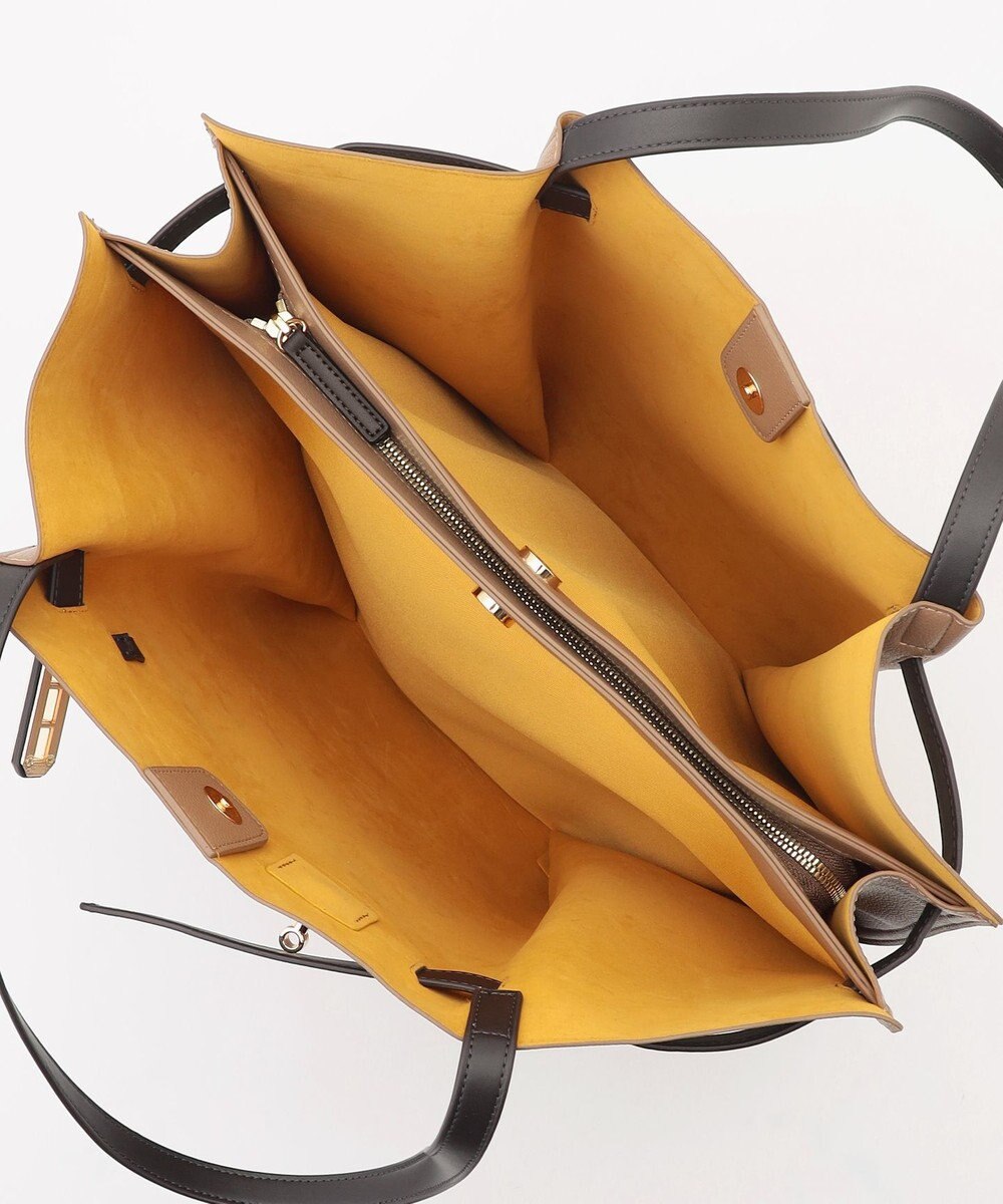 LA BAGAGERIE コンビカラーA4トートバッグ 