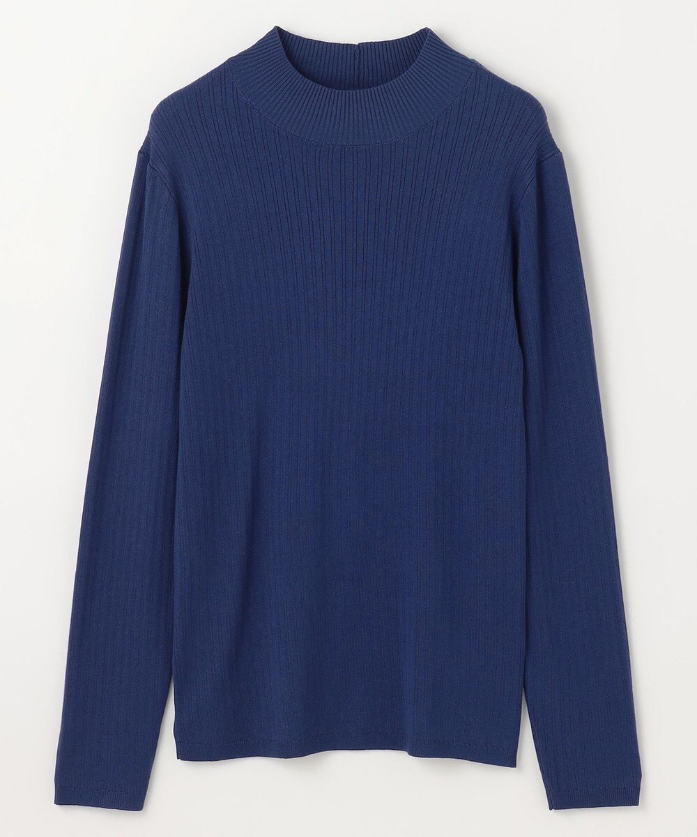 ANY 【洗濯機可】ランダムリブハイネックニット 
