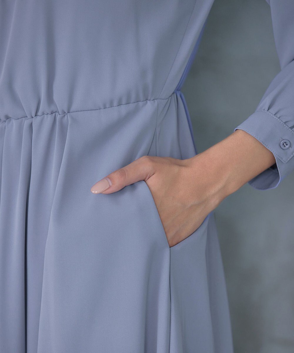 Tiaclasse 【洗える】タックパールワンピース 