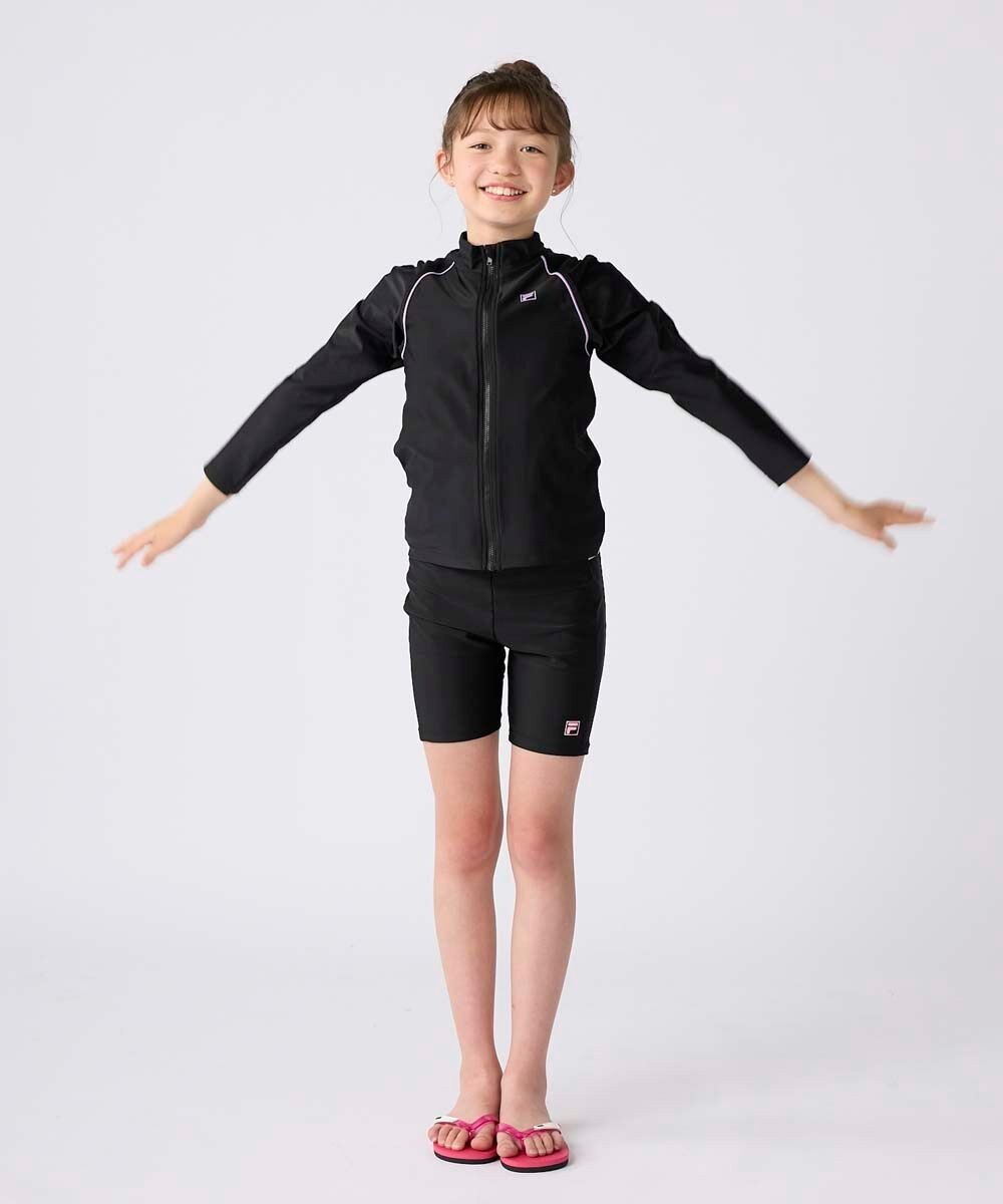 OP／FILA 【FILA】スタンドカラー長袖フルジップラッシュガード 