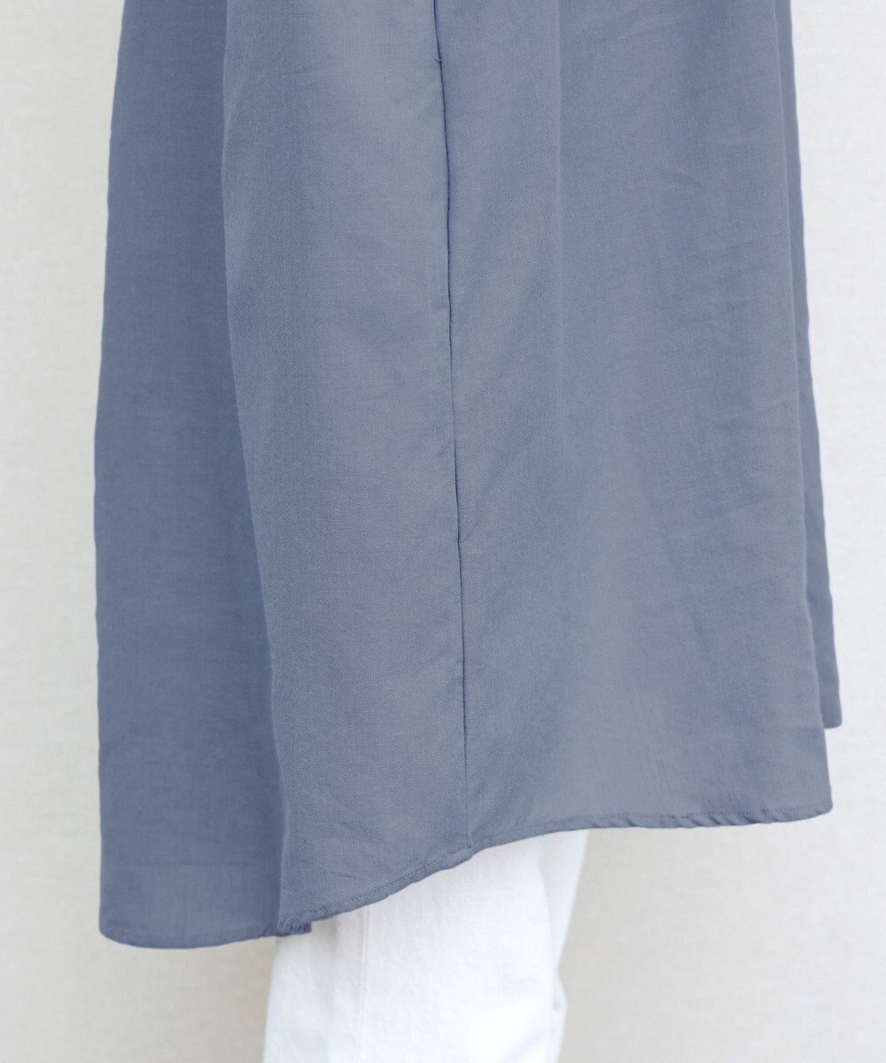 Tiaclasse 【洗える】リネンミックススキッパーシャツワンピース 