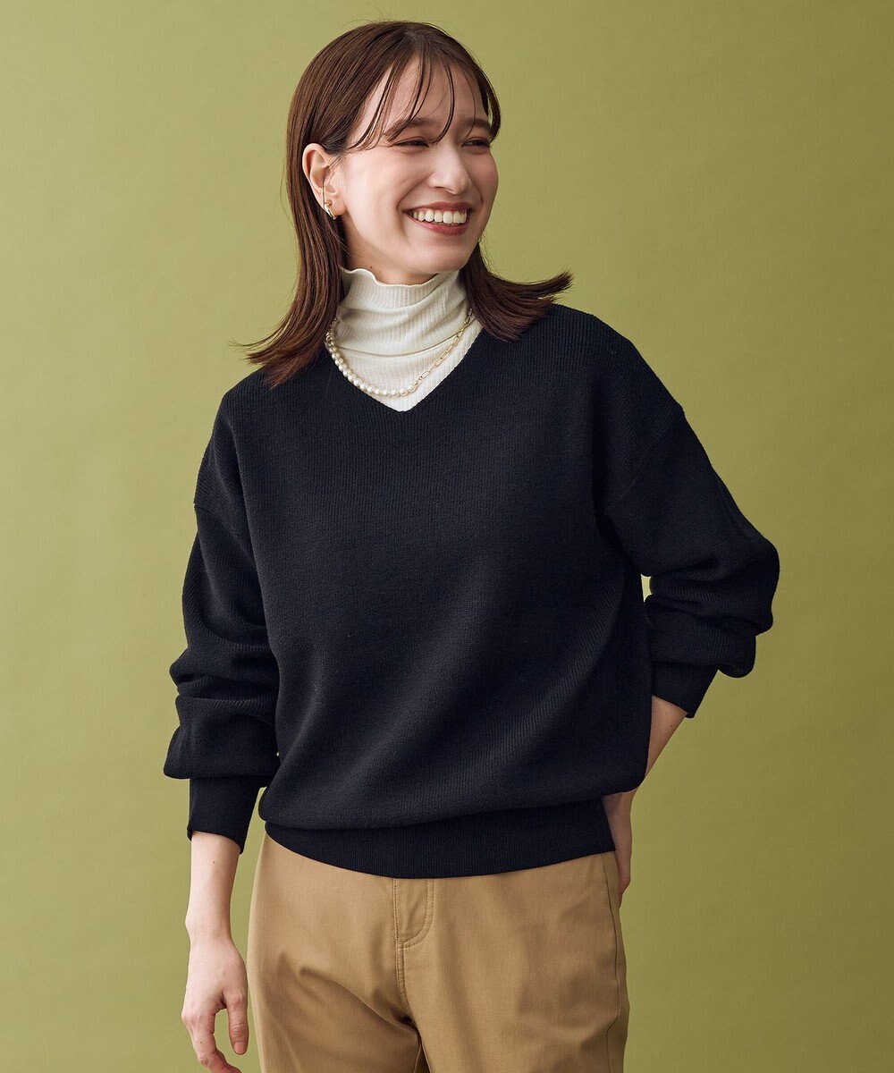 ANY 【8色展開】Vネックデイリーニット 