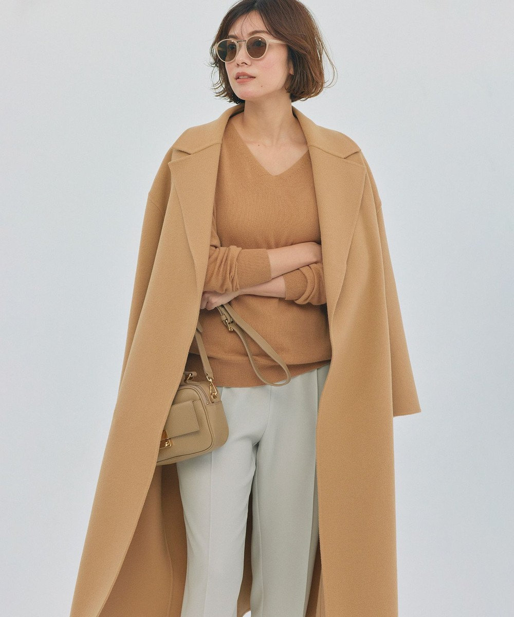 23区 【otonaMUSE掲載】MANTECOリバー ロング コート キャメル系