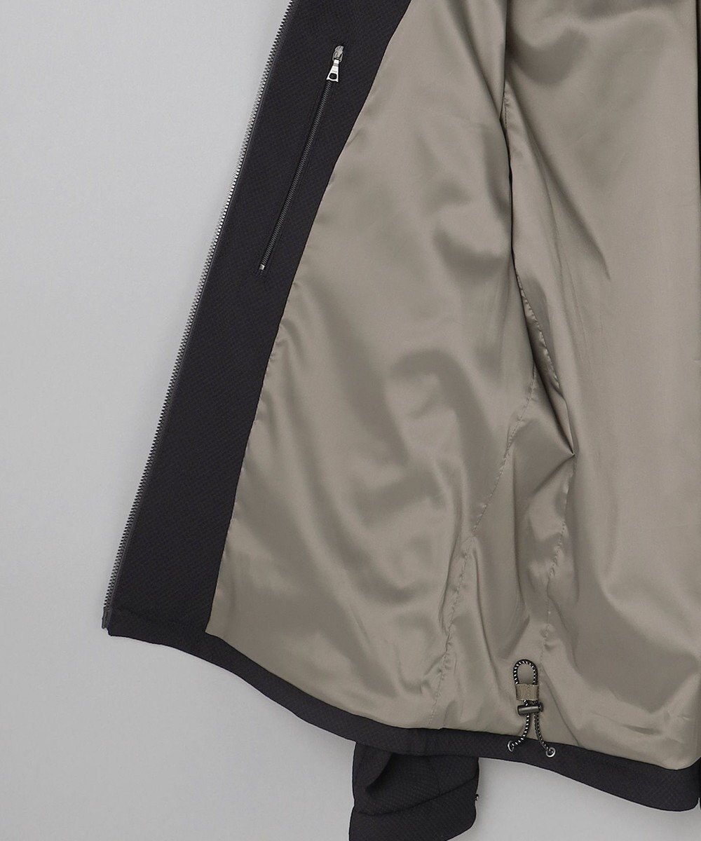 GOTAIRIKU 仕事で着られる【シワになりにくい/洗える/ストレッチ/吸水速乾】バブルテック フーデッドブルゾン 