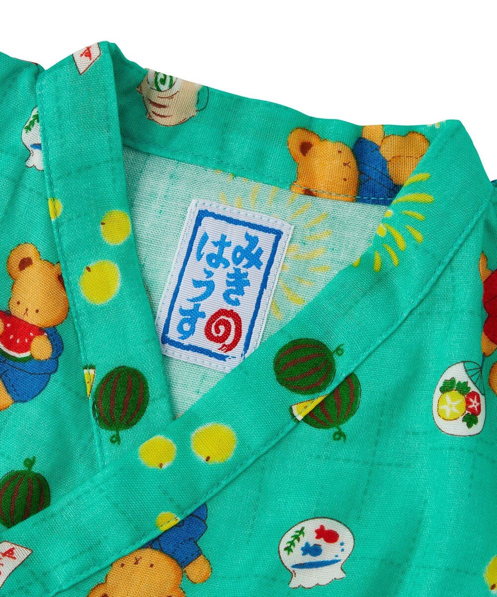 MIKI HOUSE HOT BISCUITS 【ミキハウス】【60-80cm】ミキハウスベア 甚平オール 