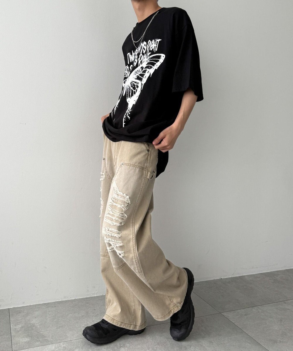 WEGO アクセ付きハードグラフィックT（SS） 