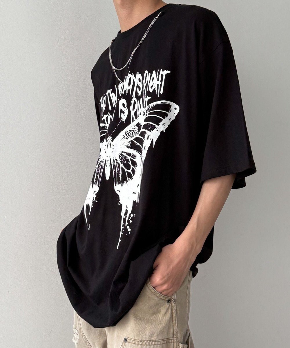 WEGO アクセ付きハードグラフィックT（SS） 